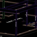 "Technický výkres" zaslaný svářeči společností Modul-Leg® - obývací pokoj "Technický výkres" zaslaný svářeči společností Modul-Leg® - obývací pokoj - bez označení typů profilů
